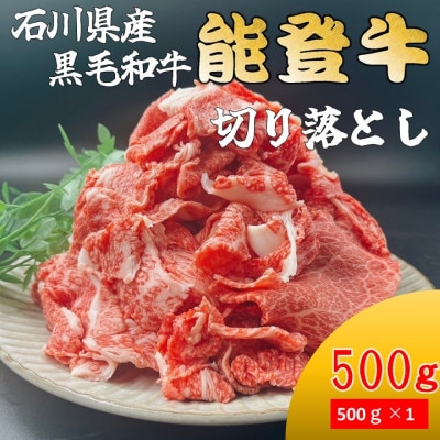 能登牛　切り落とし　500g×1パック【配送不可地域：離島】
