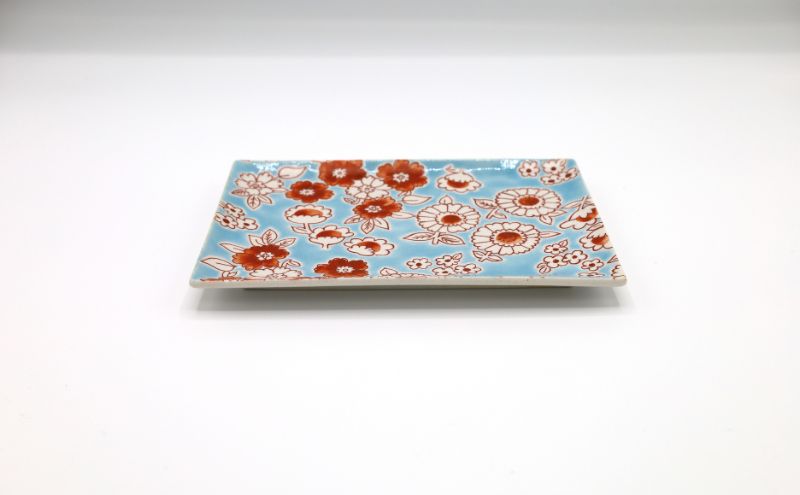 九谷焼 5.2号皿揃・フラワーシャワー(5枚組)