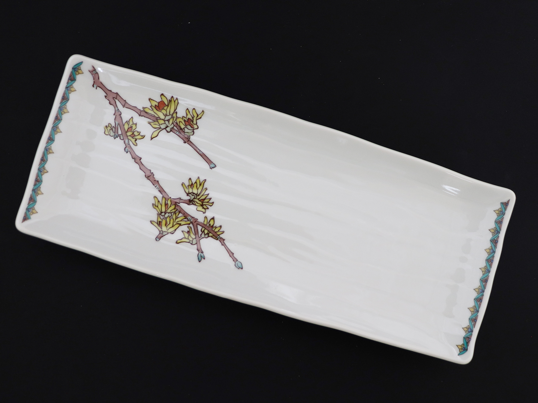 九谷焼　9号皿揃　果実絵変り （5枚セット）a01