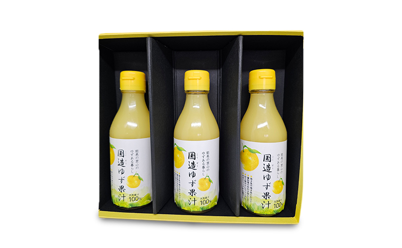 国造ゆず果汁 200ml×3本セット