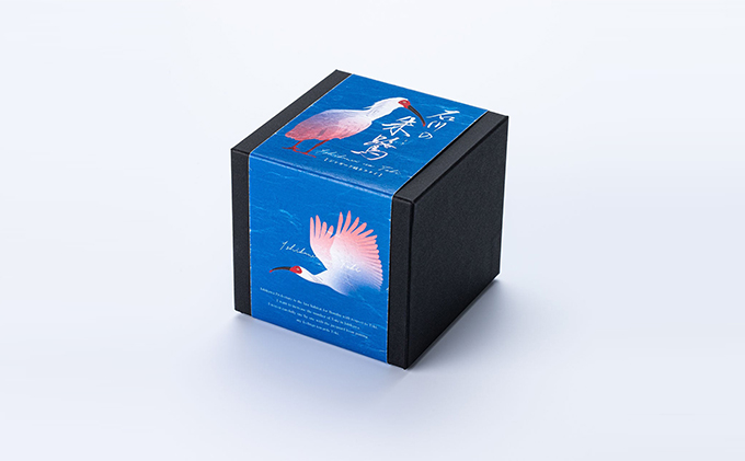 石川の朱鷺ネクタイ 【中紺】