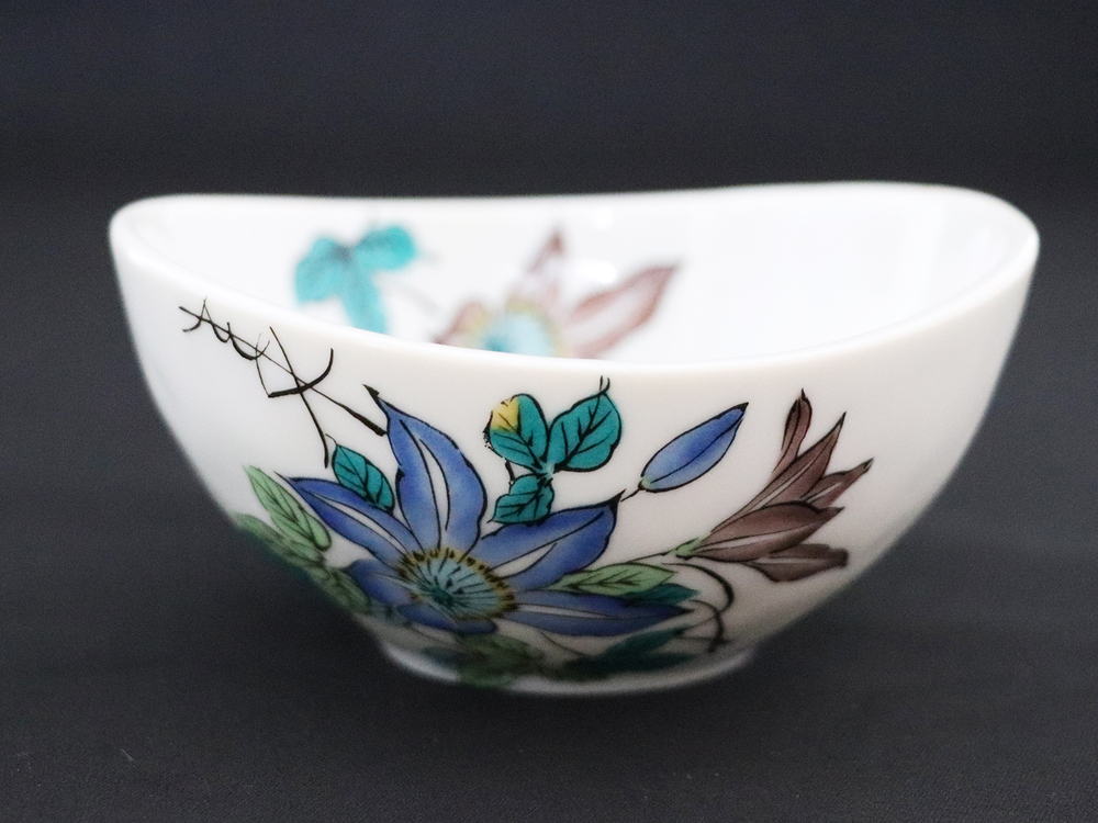 九谷焼　3.5号小鉢揃　鉄仙 （5枚セット）a01