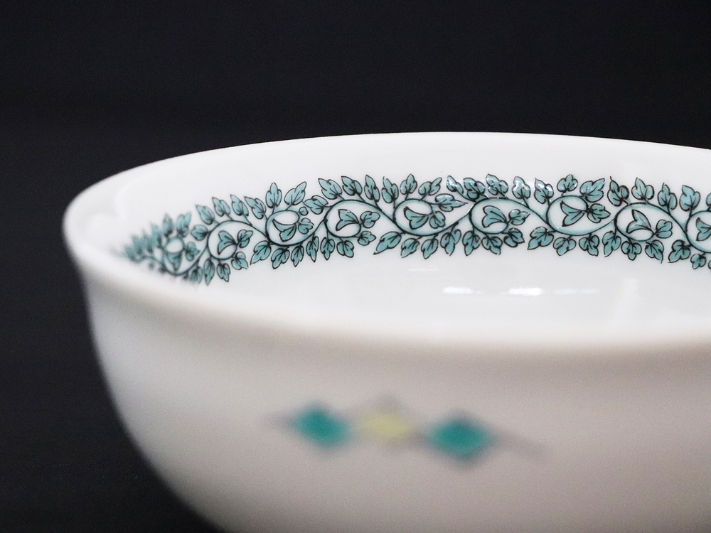 九谷焼　4.2号小鉢揃　花鳥絵変り （5枚セット）a01