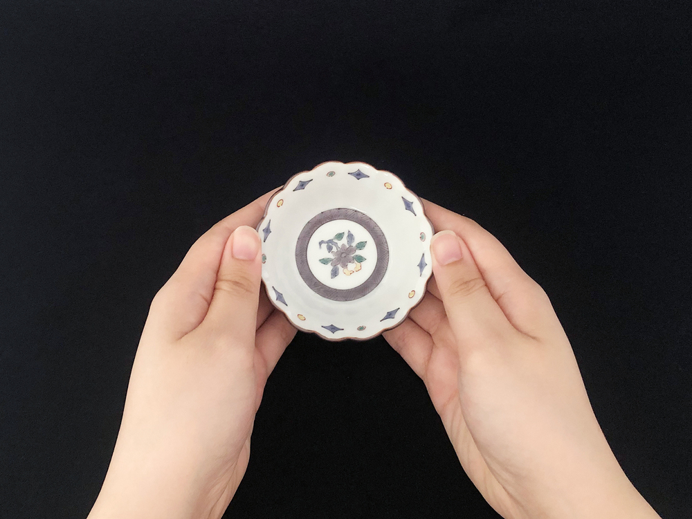 九谷焼　 2.5号小鉢揃　小花文　a01