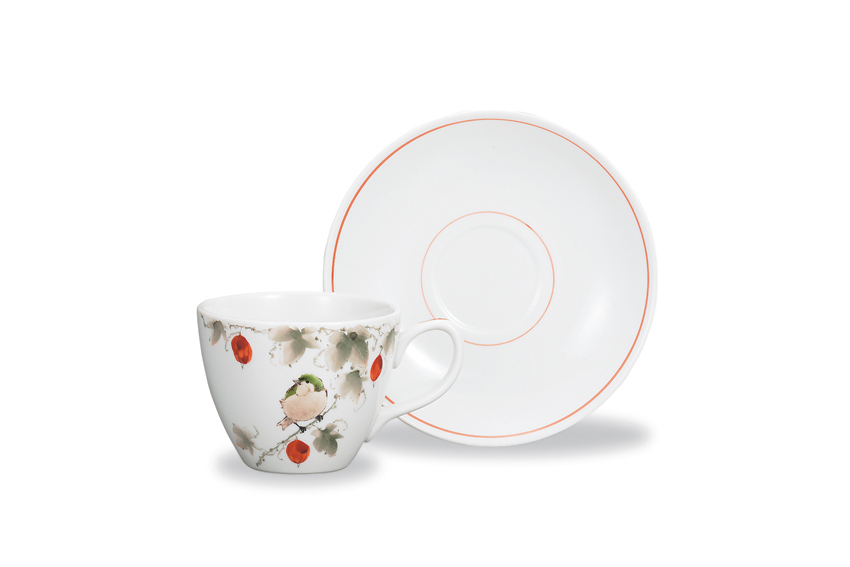 カップ＆ソーサー　秋　中村陶志人作