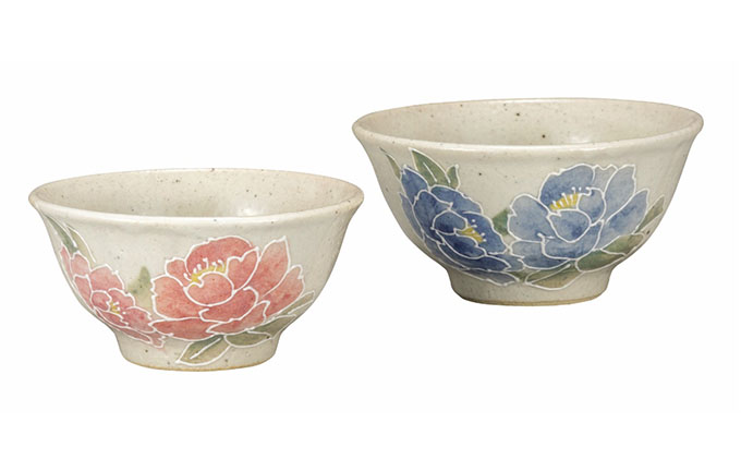 九谷焼　組飯碗・香華　相川志保（2個セット）