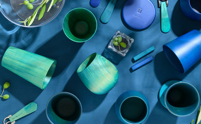 THE EASTON 能登ヒバタンブラー 山中塗 ラウンドタイプ 香り付 能美市 パープル