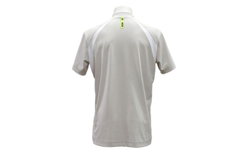 ニューバランスゴルフ ウェア 半袖 モックネックシャツ メンズ UVカット グレー 012-6166002 Mサイズ