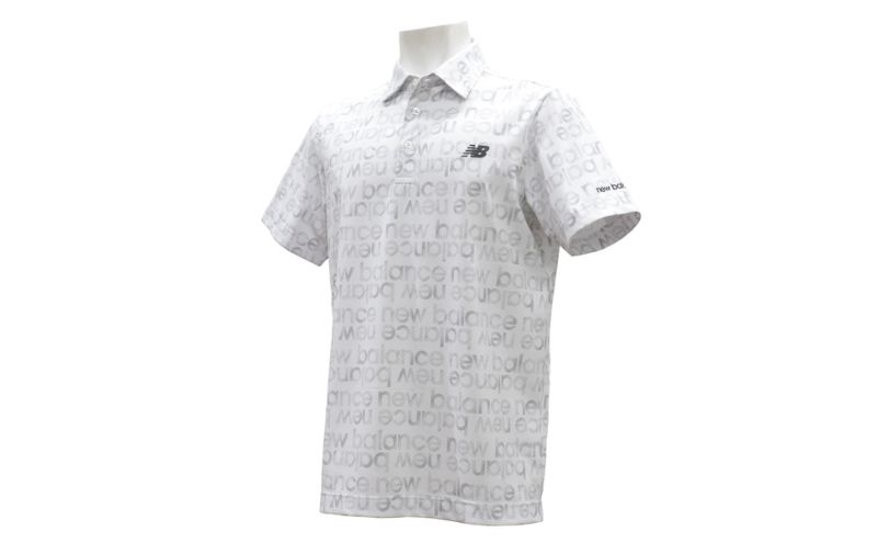 ニューバランスゴルフ ウェア 半袖 ポロシャツ メンズ 通気性 ホワイト 012-6168007 3Lサイズ