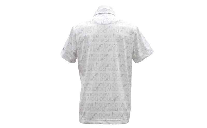 ニューバランスゴルフ ウェア 半袖 ポロシャツ メンズ 通気性 ホワイト 012-6168007 3Lサイズ