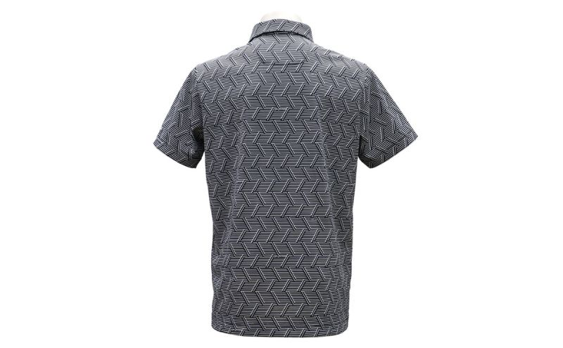 ニューバランスゴルフ ウェア 半袖 ポロシャツ メンズ 通気性 ブラック 012-6168011 Lサイズ