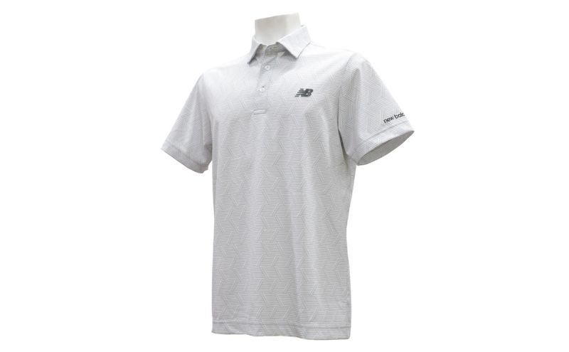 ニューバランスゴルフ ウェア 半袖 ポロシャツ メンズ 通気性 グレー 012-6168011 Mサイズ