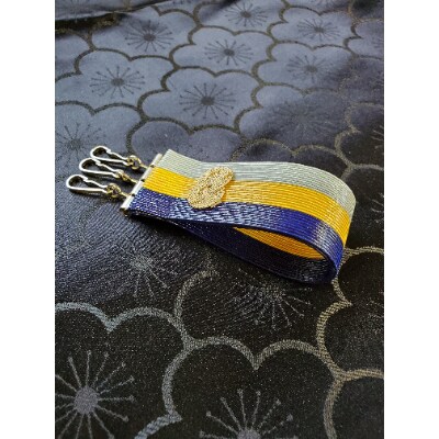 水引　三連キーホルダー(3line)