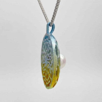 クラフト金澤のチタン製　パールペンダントトップ　フェリチタ【配送不可地域：沖縄県】