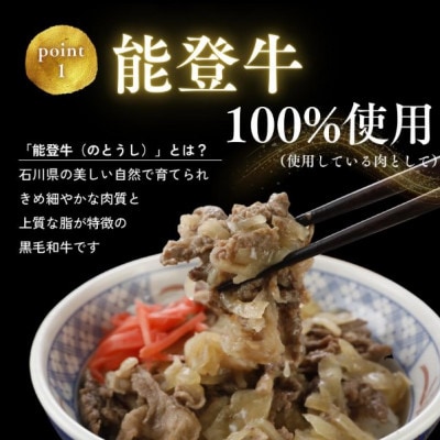 【湯せんで手早く】能登牛 牛丼の具100g×8袋【配送不可地域：離島】
