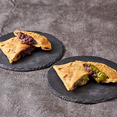 冷凍たい焼き能登産大納言あずきと宇治金時 計4個【配送不可地域：離島】