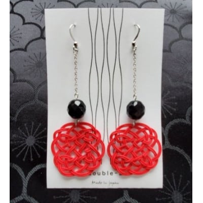 【金沢水引】NICO　ピアス　レッド