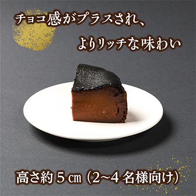 【しっかり、だけどふわとろ】ベルギー産のチョコを贅沢に使用した 生チョコ バスクチーズケーキ【配送不可地域：離島】