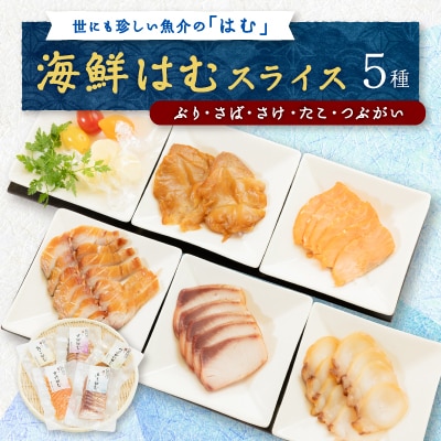 【簡単・便利・味付け不要】海鮮はむスライス5種(ぶり、さば、さけ、たこ、つぶがい)詰合せ【配送不可地域：離島】