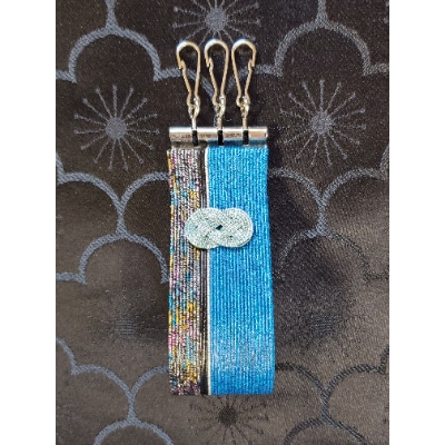 水引　三連キーホルダー(BB)