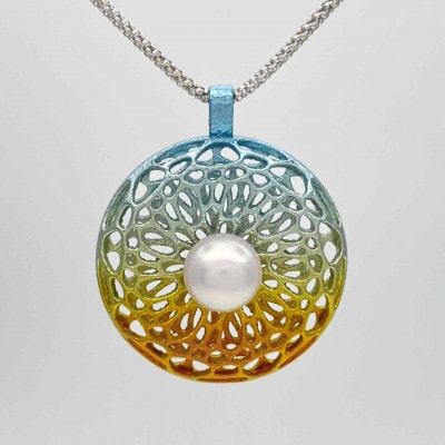 クラフト金澤のチタン製　パールペンダントトップ　フェリチタ【配送不可地域：沖縄県】