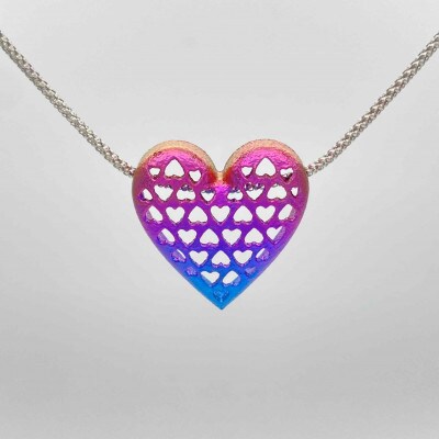 クラフト金澤のチタン製　ペンダントトップ　クオーレ