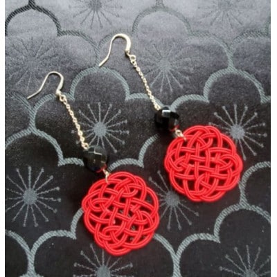 【金沢水引】NICO　ピアス　レッド