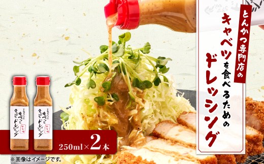 とんかつ専門店のキャベツを食べるためのドレッシング　2本セット【配送不可地域：離島】