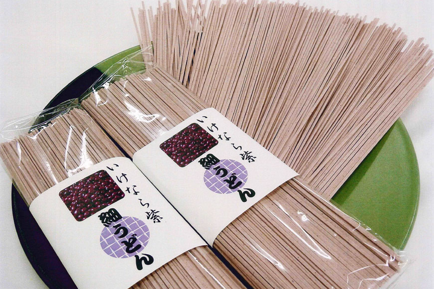 うどん そば 倶利迦羅そば 4食分(200g×2袋) いけなら紫細うどん 8食分(200g×4袋) セット [道の駅 くりから 石川県 津幡町 tb17nis90000] 乾麺 ソバ 蕎麦