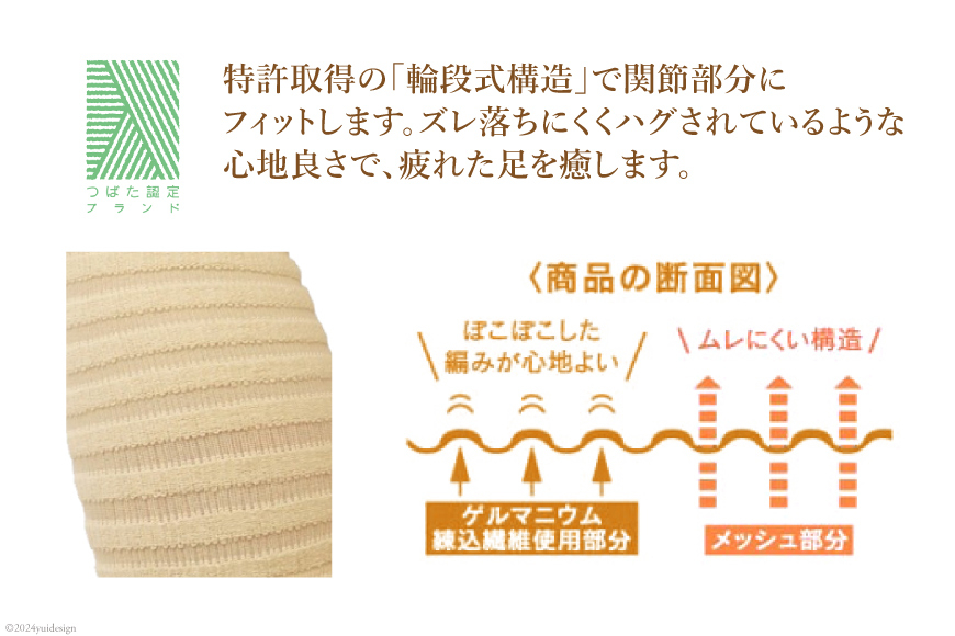 サポーター POPUN LU-LU- リングハグ（ひざ）2個入 L‐2Lサイズ ブラック オフ [プランドル飯田 石川県 津幡町 28al0002-l2l-owh] 膝 膝用 ひざ 足