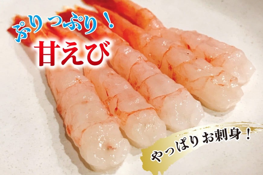 【能登半島 漁協直送！】活〆 甘エビ 100尾 [JF西海 石川県 志賀町 AM4233] エビ 味噌 アヒージョ 殻ごと