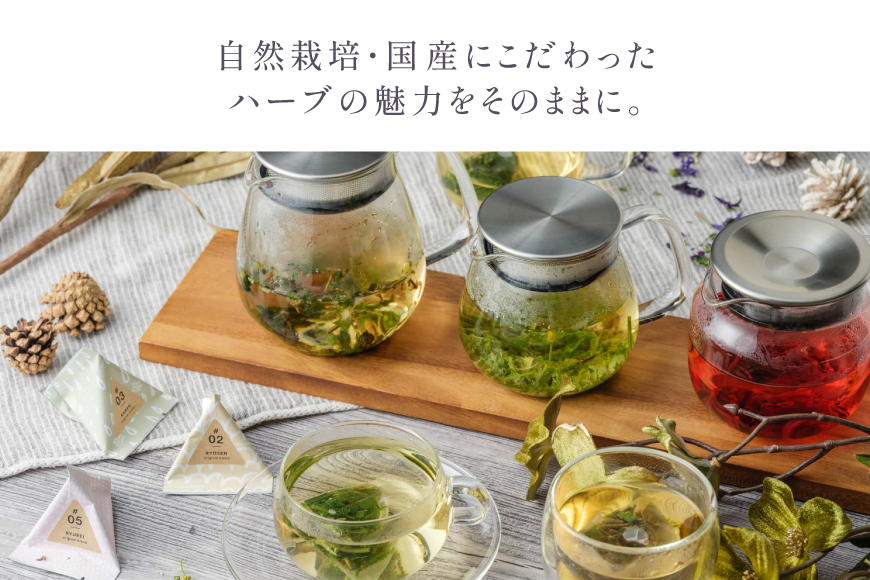 ハーブティー デイリーパック 流麗 5個入り [Mary Jimenez 石川県 志賀町 CK3069] ティーバッグ 詰め合わせ ティーパック ひも付き