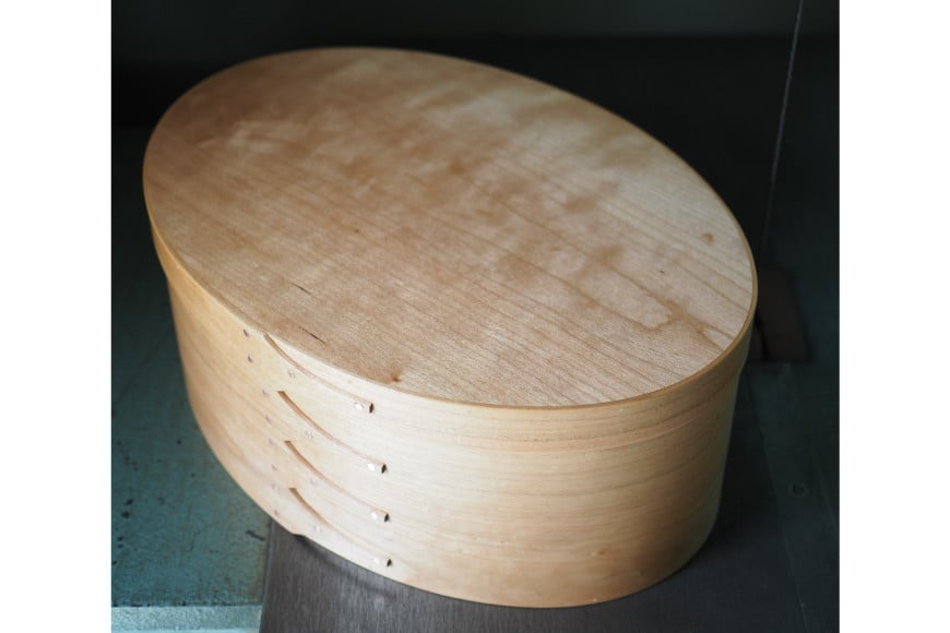 シェーカーオーバルボックス 8号サイズ [Tiny workshop 石川県 志賀町 CA3007] シェーカーボックス オーバルボックス 能登 収納箱 道具箱 手工芸 裁縫