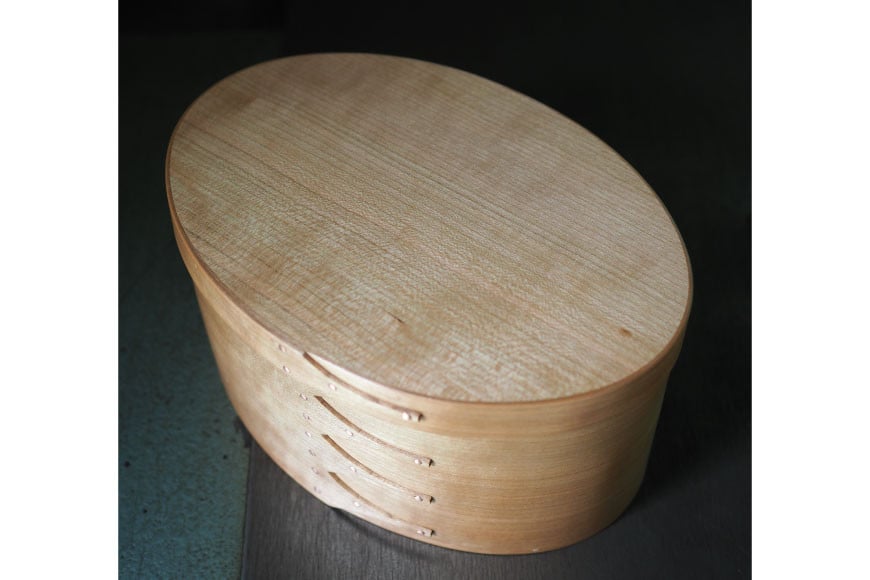 シェーカー オーバルボックス 5号 ディープサイズ [Tiny workshop 石川県 志賀町 CA3009] 能登 収納箱 道具箱 手工芸 裁縫