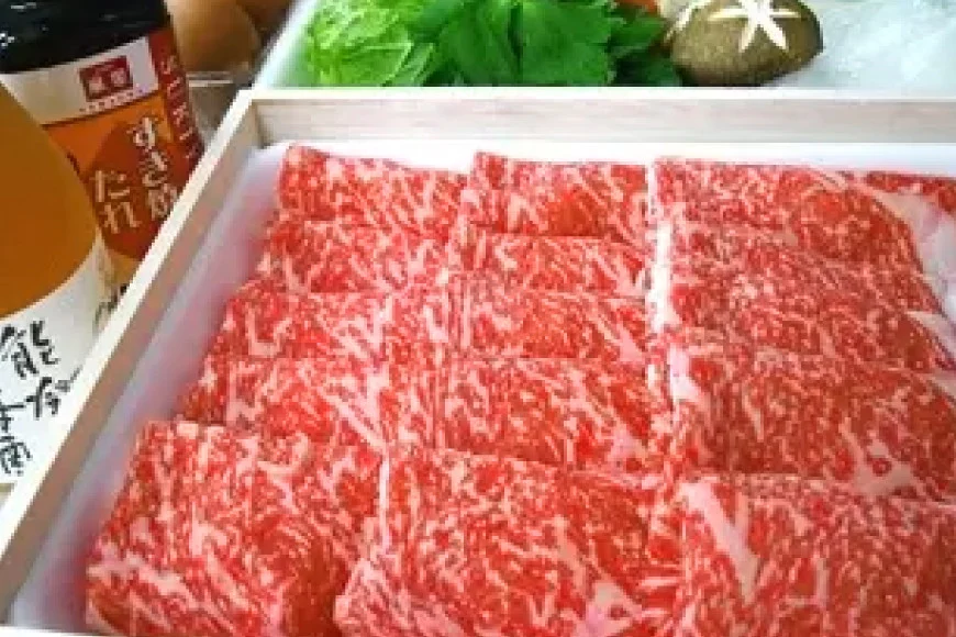 【てらおかの能登牛】 能登牛 肩ロース (4～5等級) すき焼き 用 (450g) [てらおか風舎（寺岡畜産株式会社） 石川県 志賀町 AA4293] 肉 牛肉 能登牛 肩ロース ロース すき焼き用 450グラム