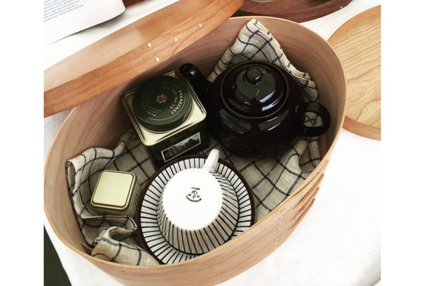 シェーカーオーバルボックス 8号サイズ [Tiny workshop 石川県 志賀町 CA3007] シェーカーボックス オーバルボックス 能登 収納箱 道具箱 手工芸 裁縫