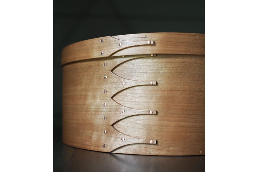 シェーカー オーバルボックス 5号 ディープサイズ [Tiny workshop 石川県 志賀町 CA3009] 能登 収納箱 道具箱 手工芸 裁縫