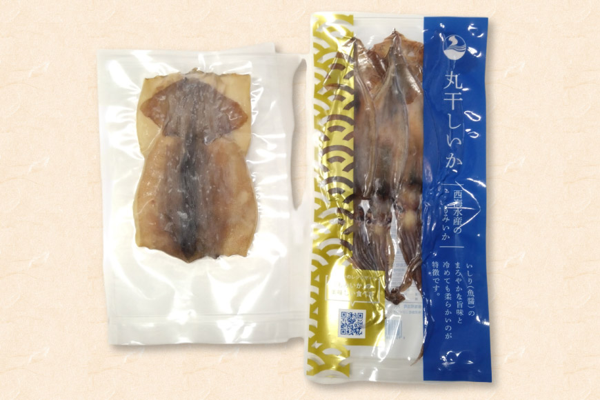 干物 丸干しいか 120g いしりするめ 4枚 [西海水産 石川県 志賀町 AB4134] いか イカ するめいか 魚醤 いしり イシリ いしる いしり醤油