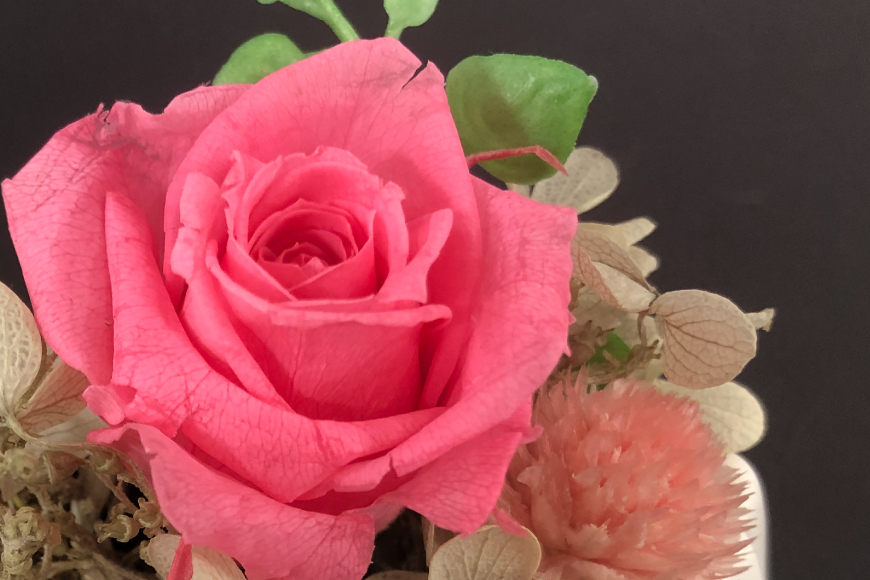 花 プリザーブドフラワー アレンジ スモール ばら1輪 紫陽花 など [littleprincess 石川県 宝達志水町 38601339] お花 プリザーブド フラワー ギフト インテリア 観賞用 小物 お花 花束 長期保存 バラ 薔薇 あじさい