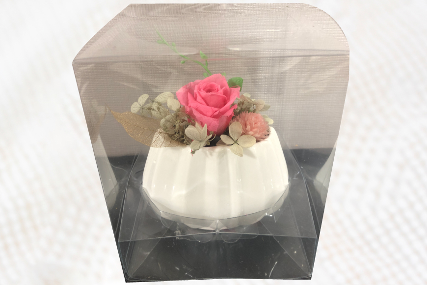 花 プリザーブドフラワー アレンジ スモール ばら1輪 紫陽花 など [littleprincess 石川県 宝達志水町 38601339] お花 プリザーブド フラワー ギフト インテリア 観賞用 小物 お花 花束 長期保存 バラ 薔薇 あじさい