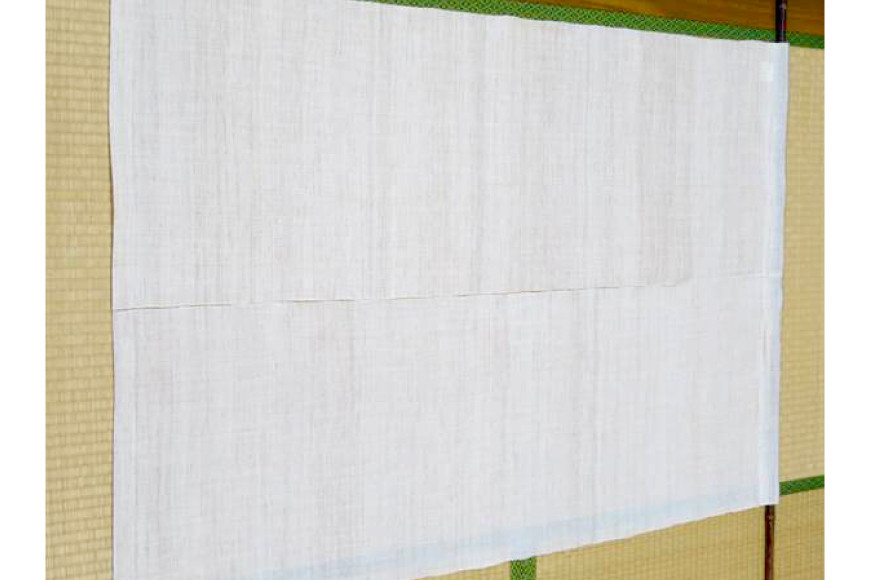 伝統工芸品 能登上布 2枚のれん 1セット [能登上布振興協議会（能登上布会館） 石川県 中能登町 nk17amw260015] 暖簾 のれん