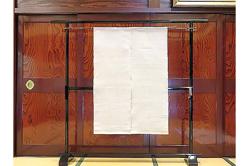 伝統工芸品 能登上布 2枚のれん 1セット [能登上布振興協議会（能登上布会館） 石川県 中能登町 nk17amw260015] 暖簾 のれん