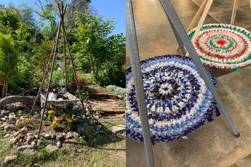 猫 ハンモック ねこいとハンモック 2段タイプ [ねこいとハンモックpama 石川県 中能登町 27ao0012] キャットタワー 木製 キャット タワー 猫ハンモック