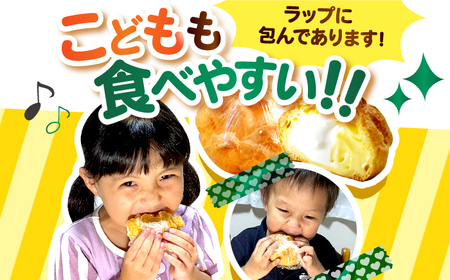 【4回定期便】シュークリーム ダブルクリーム ラップシュー 6個入り / 洋菓子 お菓子 スイーツ 個包装 【配送不可地域：北海道、北東北（秋田、青森、岩手）、九州、沖縄、離島】 小浜市 / 志保重 [BFBF015]