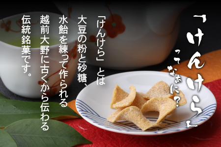 名水の里越前大野の「伝統銘菓”けんけら”味わいセット」5種類 11袋[A-011009]