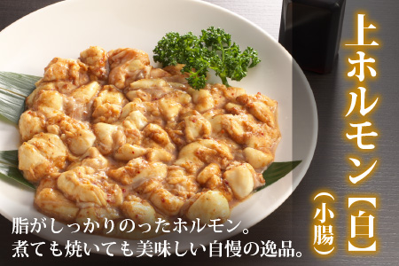 【お試しセット】ホルモンの老舗 六間星山の牛上ホルモン（白）（500ｇ×1袋）[A-026005]