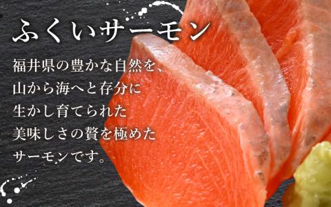 ふくいサーモン 525g (刺身用)　真空冷凍　175g × 3パック