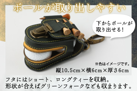 【5色から選べる】ゴルフボールケース ボールが取出しやすい 父の日・退職祝い ゴルフ女子にも大人気 白 【イニシャル名入れ対応】【父の日】