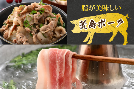 【福井のブランド豚肉】荒島ポーク バラしゃぶしゃぶ用 680g[A-054007]