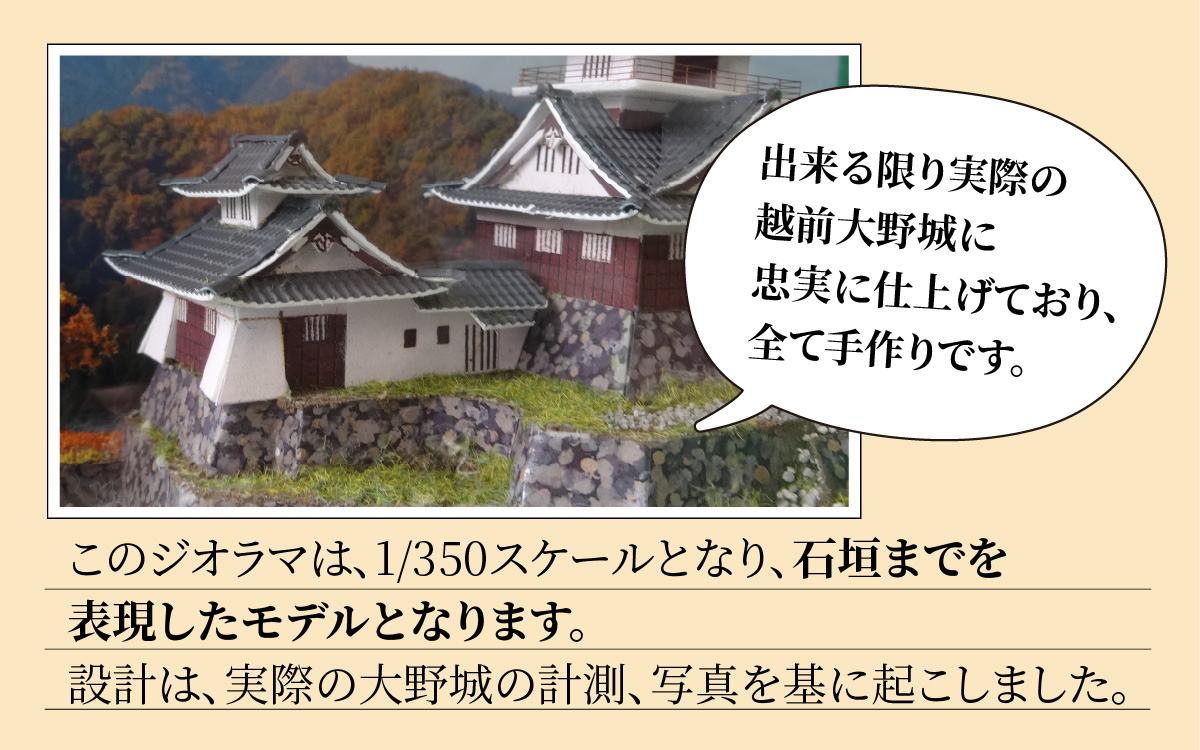 天空の城 越前大野城 ジオラマ 秋バージョン(2025ver.) [A-045002]